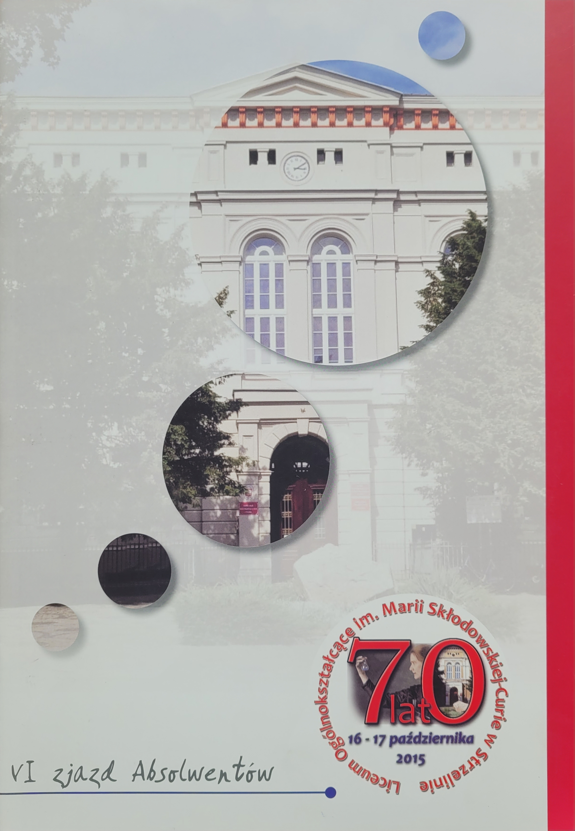 okładka monografii LO w Strzelinie "VI zjazd absolwentów..."