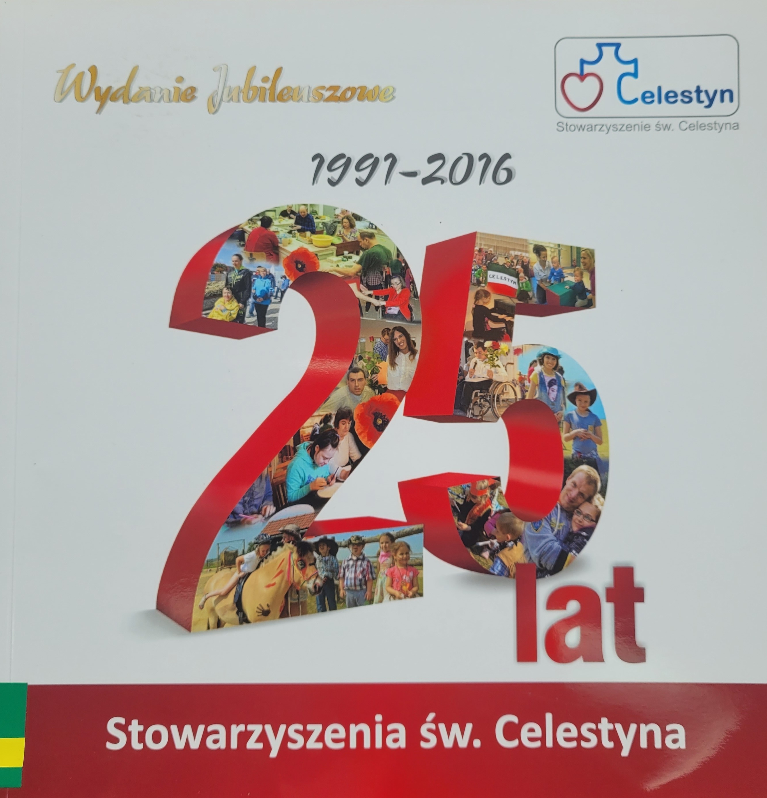 okładka ksiazki wydanej z okazji 25-lecia Stowarzyszenia św. Celestyna w Mikoszowie