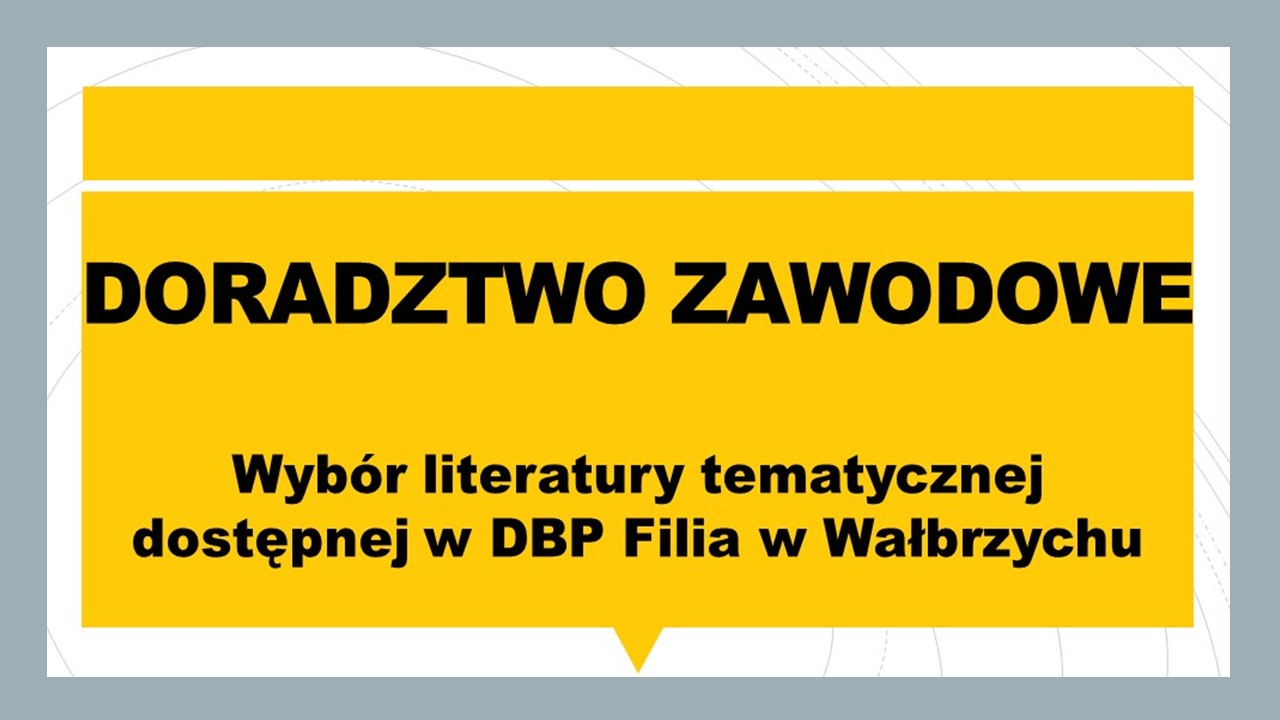 doradztwo zawodowe - wykaz dostępnej literatury