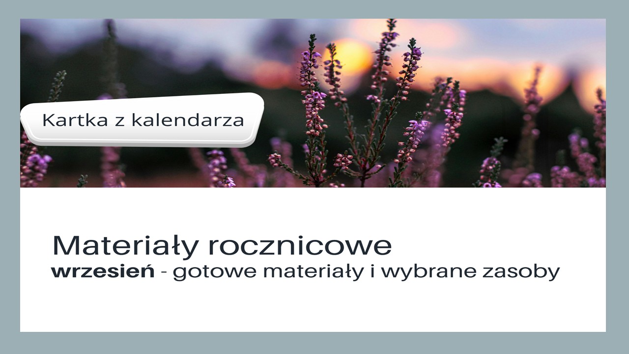 wrzesień kartka z kalendarza