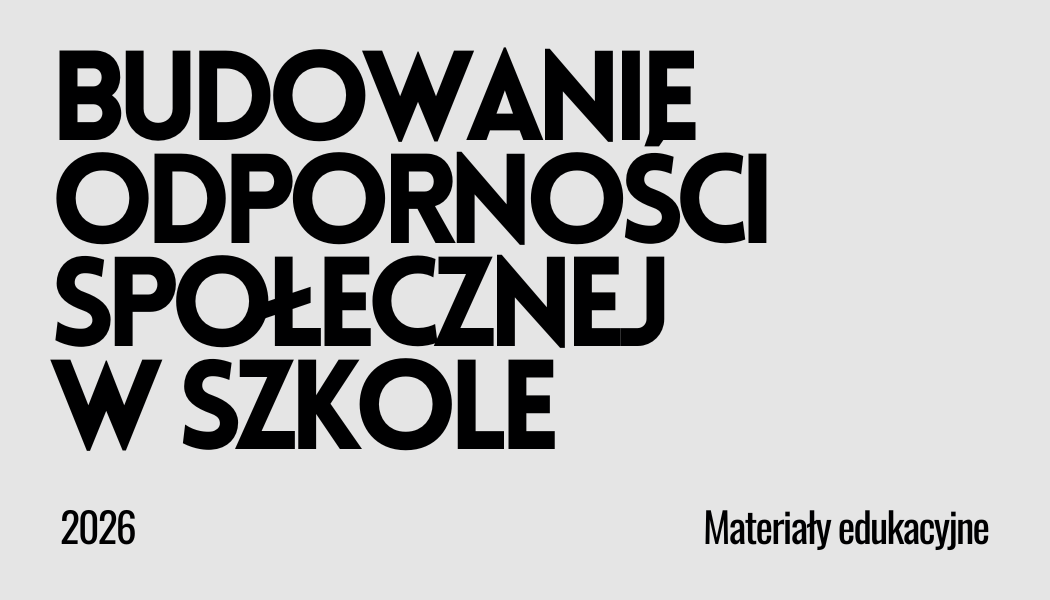 Grafika ilustracyjna: Odporność społeczna w szkole