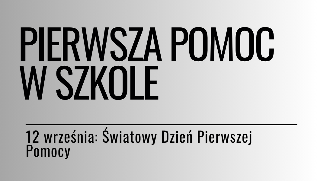 Grafika ilustracyjna: materiały edukacyjne - Pierwsza pomoc w szkole