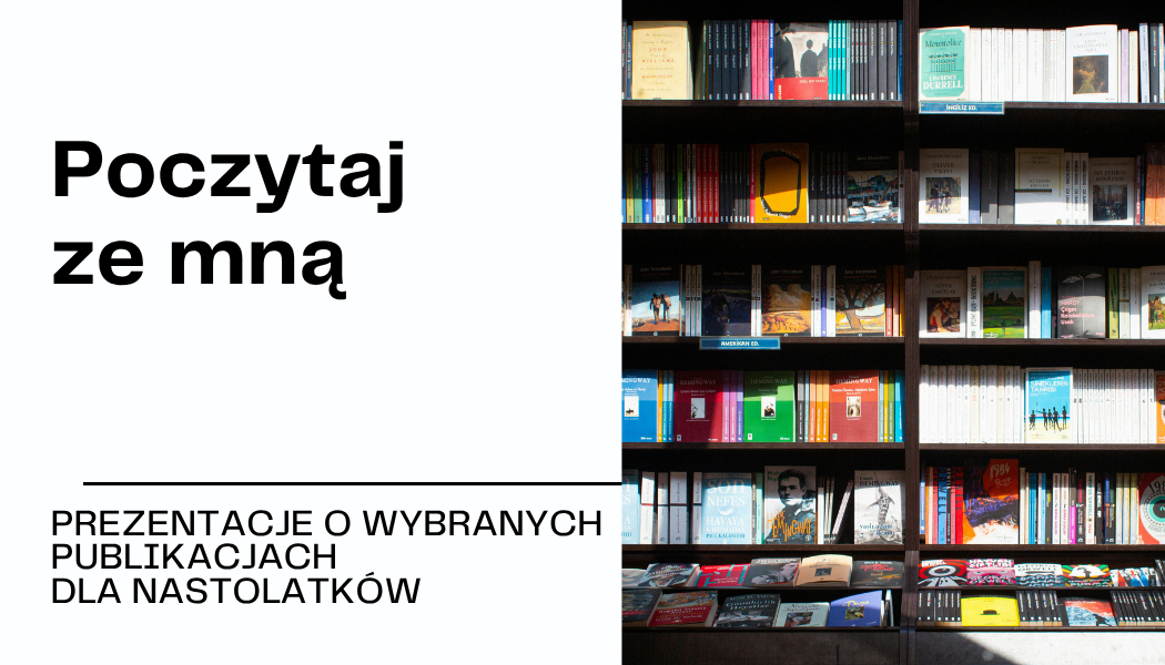 Grafika ilustracyjna do materiałów polecających książki dla młodzieży