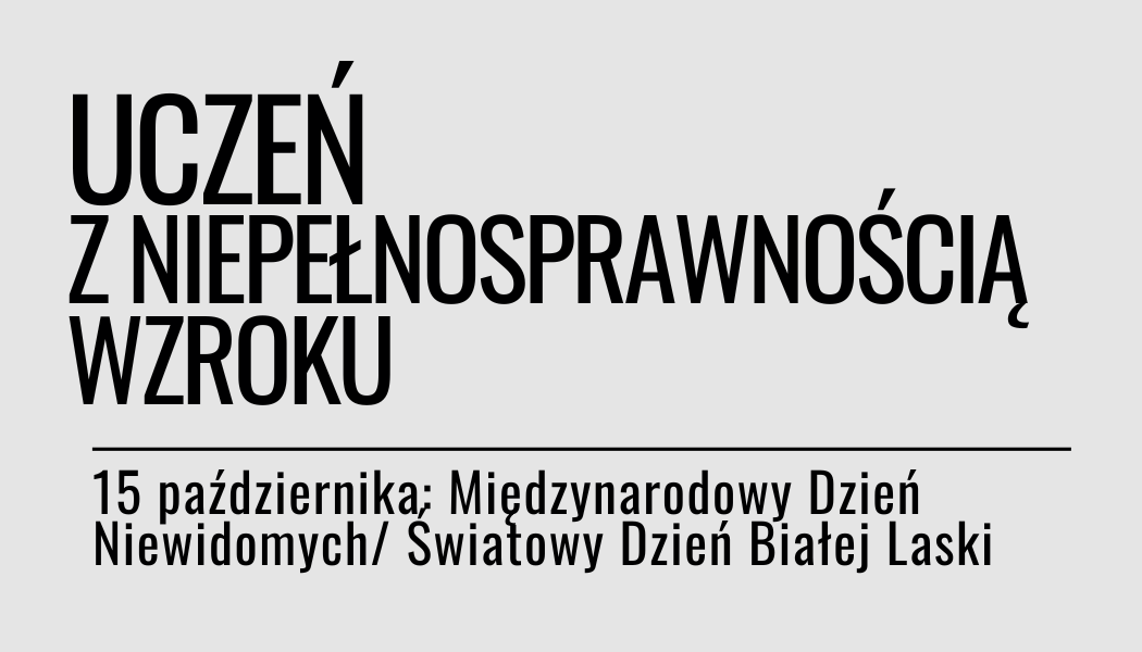 Grafika ilustracyjna: materiały edukacyjne - Międzynarodowy Dzień Niewidomych