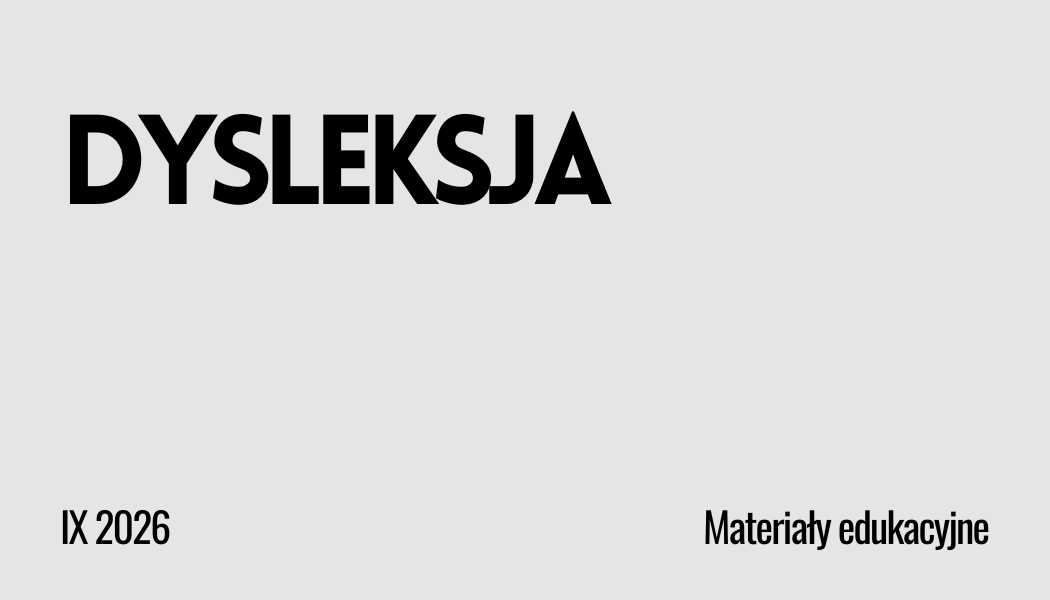 Grafika ilustracyjna materiału Dysleksja