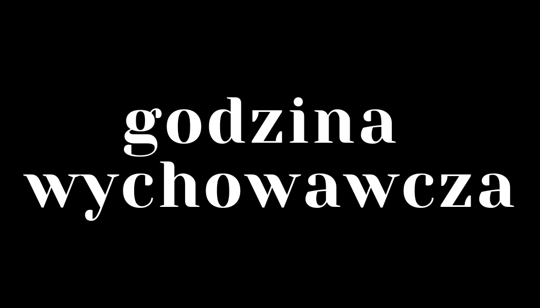 Grafika ilustracyjna działu Godzina wychowawcza z materiałami edukacyjnymi
