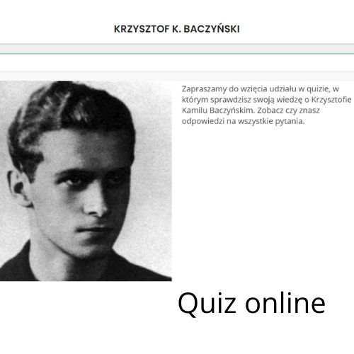 Rok Baczyńskiego - quiz online o poecie i jego twórczości