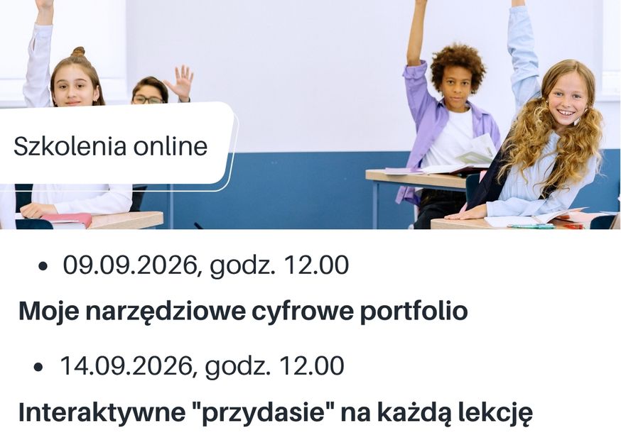 Informacja o szkoleniach na podstronie DBP.