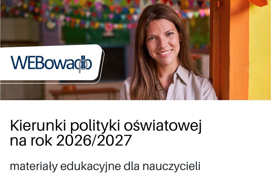 Podstrona DBP z materiałami edukacyjnymi dotyczącymi kierunków polityki oświatowej państwa na rok 2026/2027