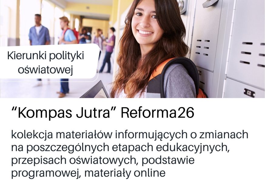 Podstrona DBP z materiałami informacyjnymi na temat reformy Kompas Jutra