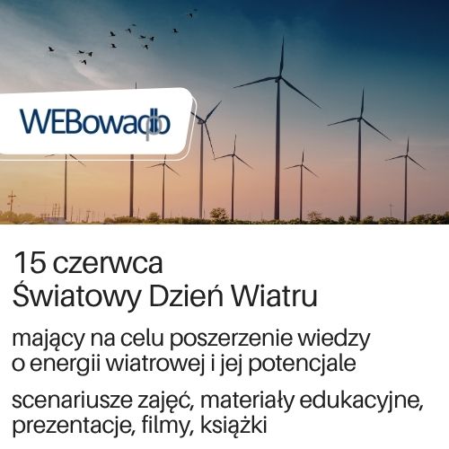 Kolekcja materiałów WEBowaDBP na temat energii odnawialnej.