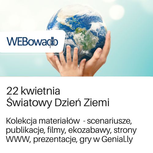 Grafika ilustracyjna z linkiem do kolekcji materiałów: Dzień Ziemi