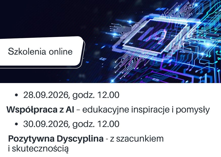 Informacja o szkoleniach w miesiącu wrześniu na podstronie DBP.