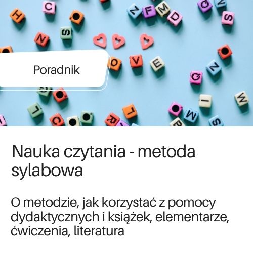Poradnik dotyczący nauki czytania metodą sylabową, w serwisie WEBDBP.