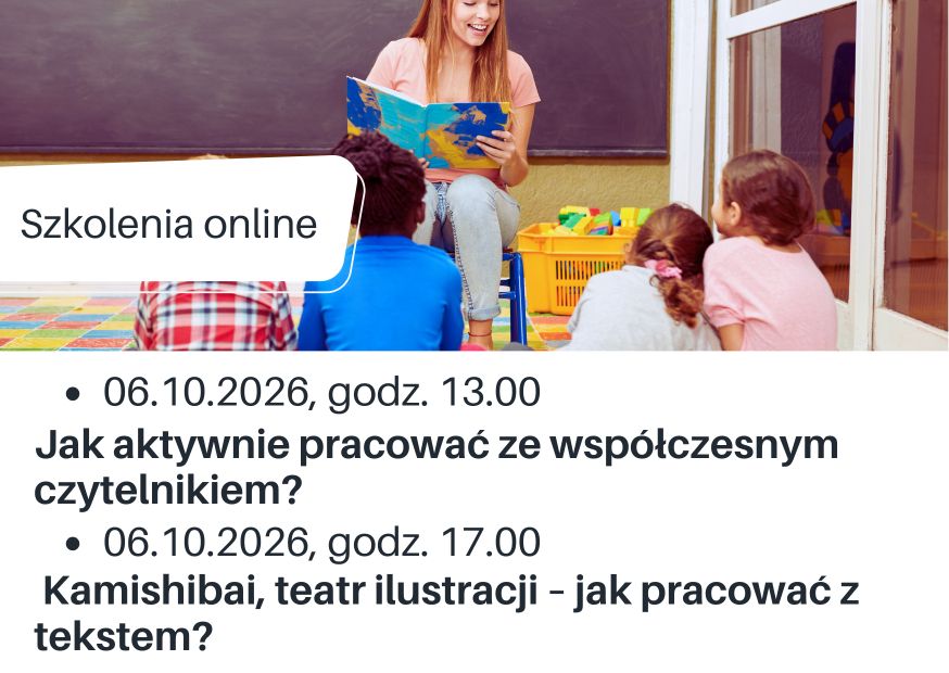 Informacja o szkoleniach w miesiącu październiku na podstronie DBP.
