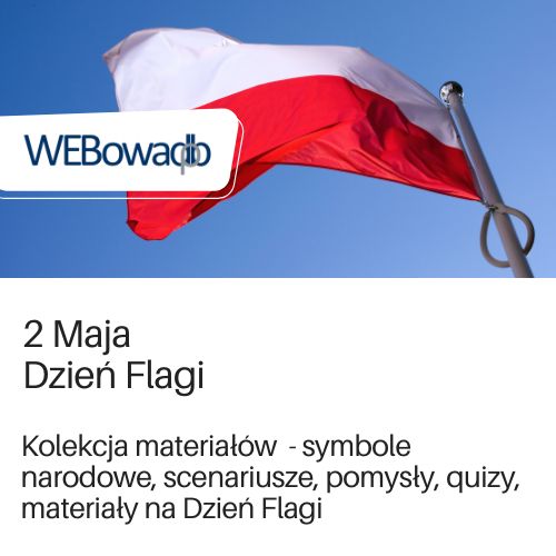 Grafika przekierowująca do kolekcji materiałów na Dzień Flagi