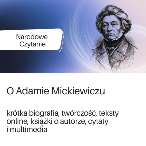 Podstrona DBP o Adamie Mickiewiczu,  w ramach Narodowego Czytania 2026.