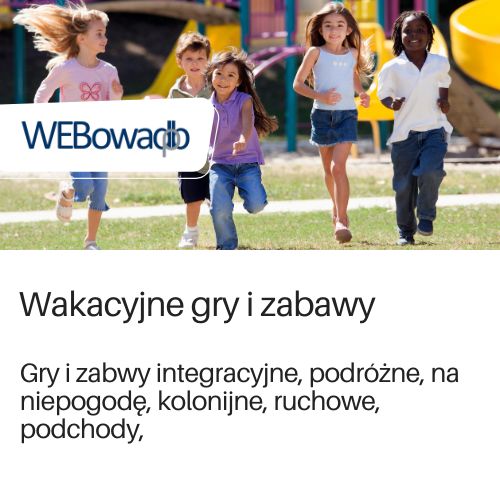 Strona WEBowaDBP na temat wakacyjnych gier i zabaw