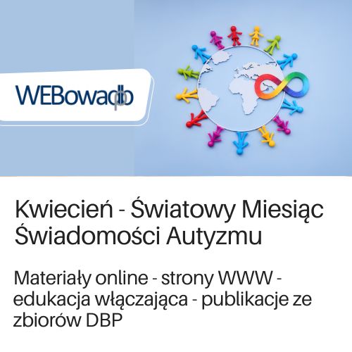 Grafika przekierowująca do materiałów dotyczących spektrum autyzmu
