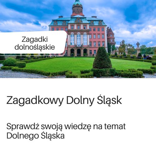 Grafika przekierowująca do zagadek o Dolnym Śląsku