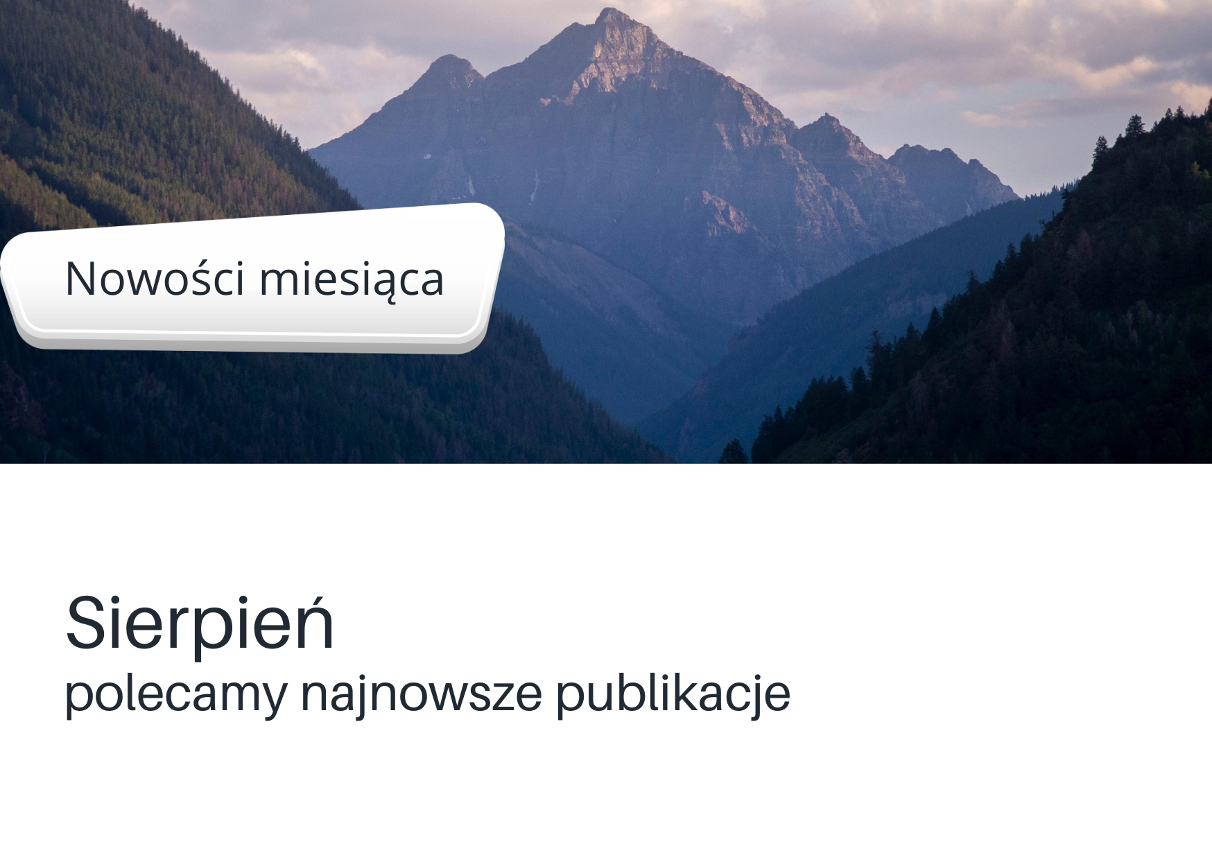 Nowości książkowe w sierpniu. Informacja w prezentacji w serwisie Genial.ly