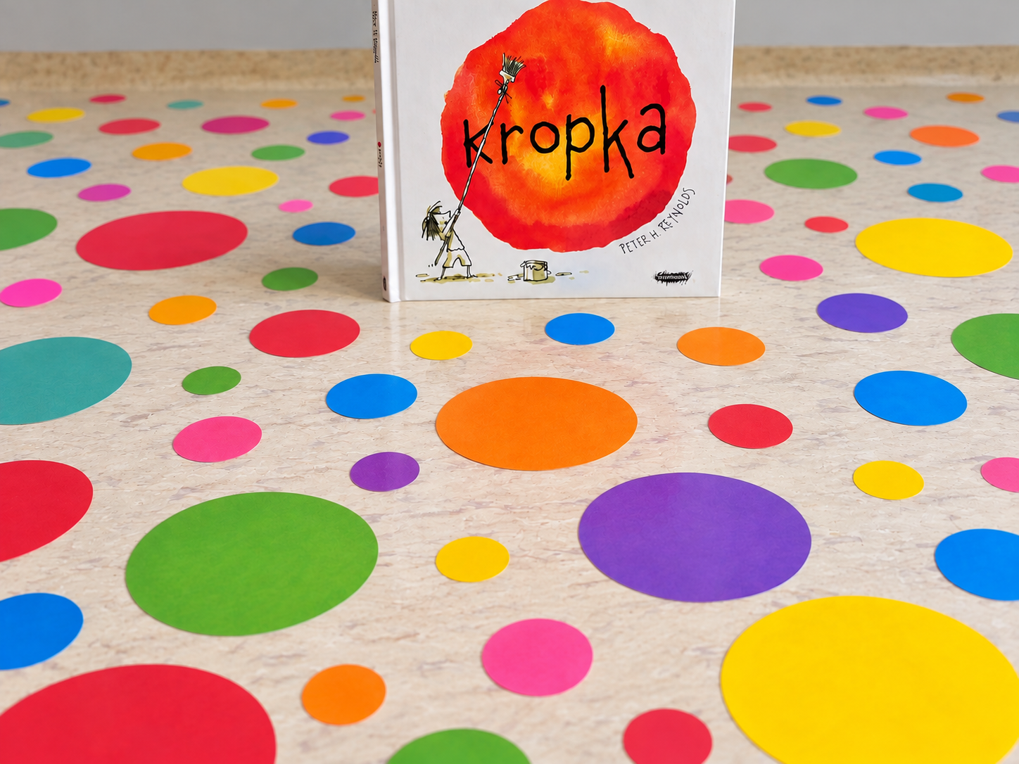 Grafika ilustracyjna do zajęć na Dzień Kropki
