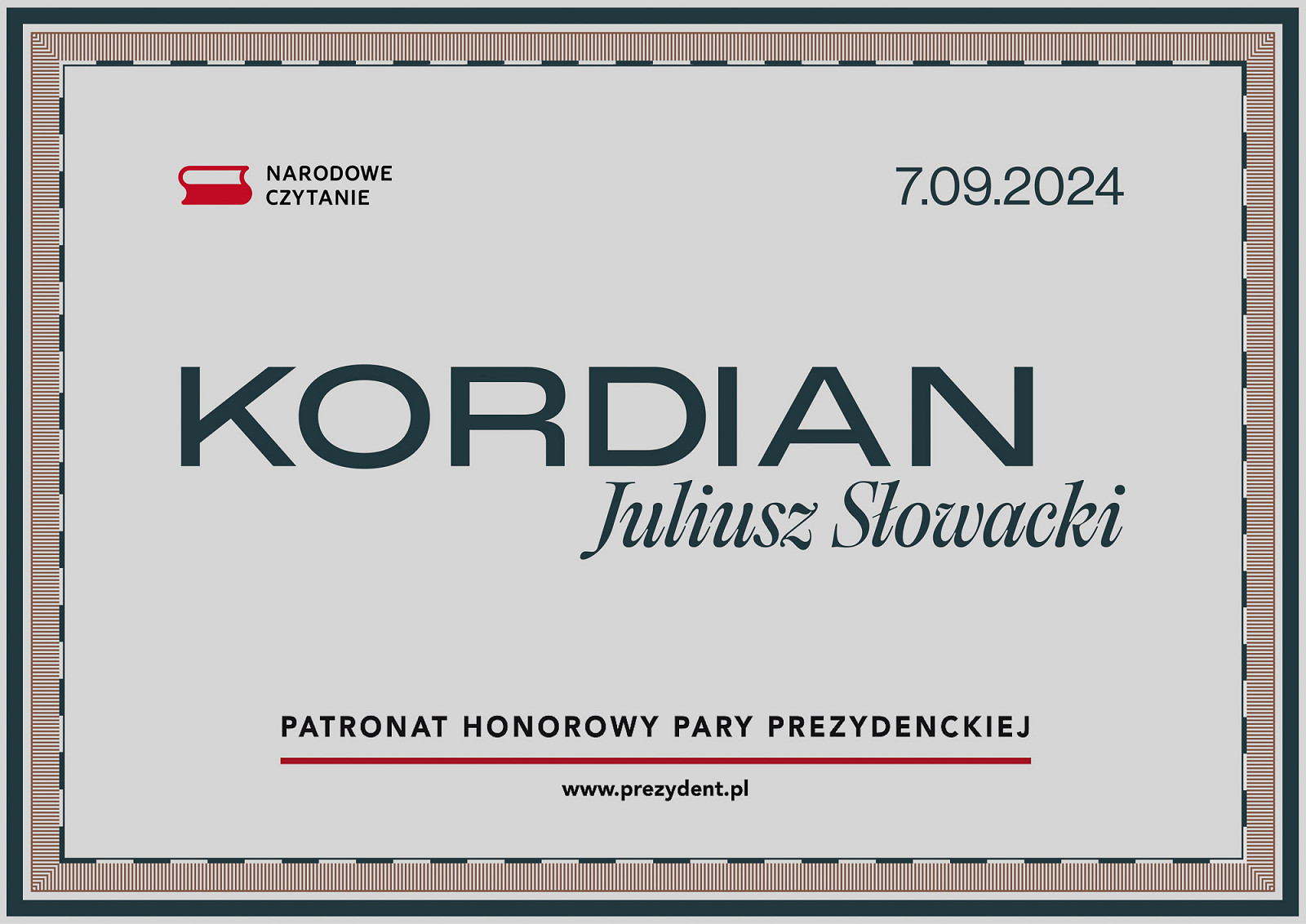 Narodowe Czytanie 2024: Kordian Juliusza Słowackiego