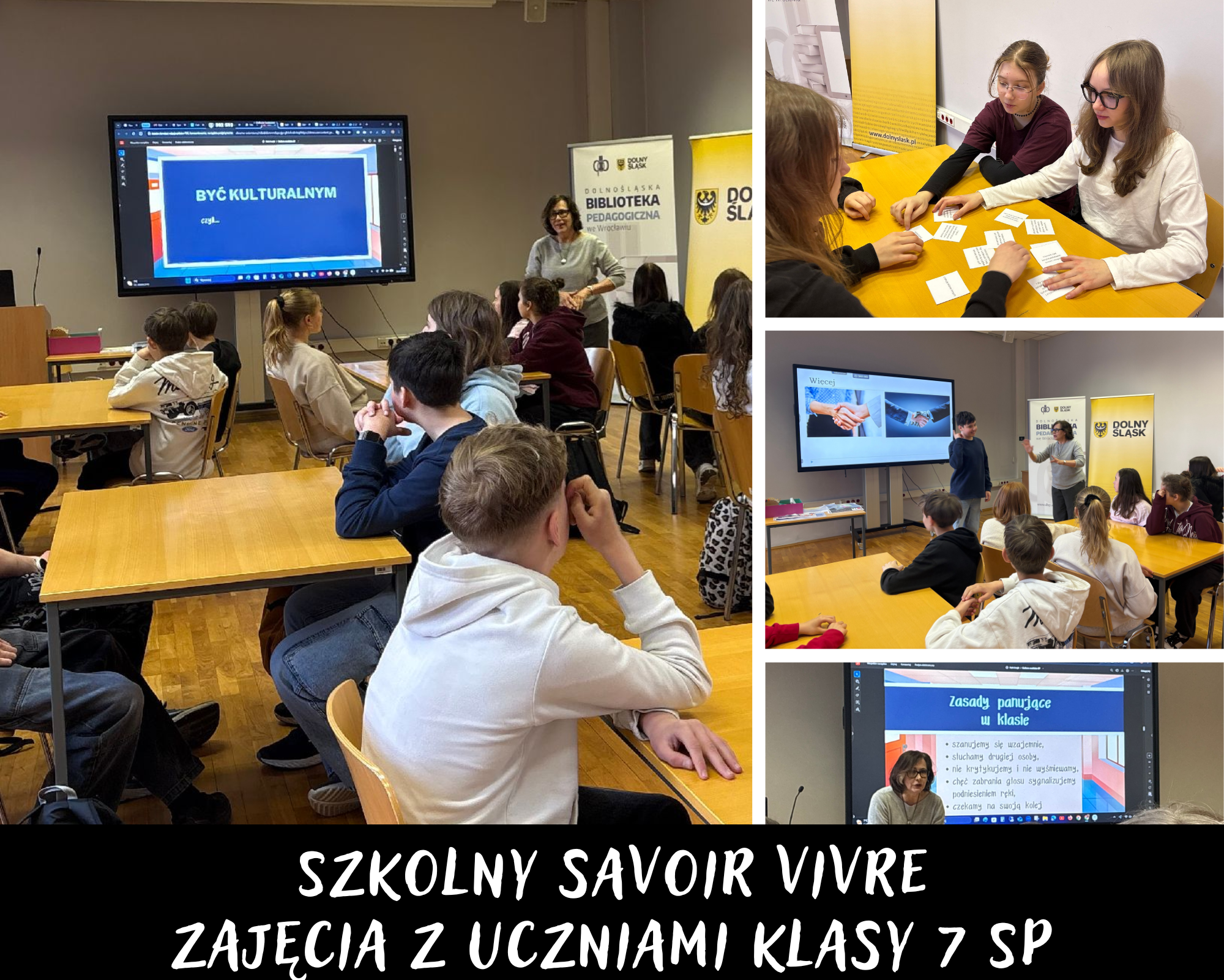 Grafika ilustracyjna: zajęcia Szkolny savoir vivre