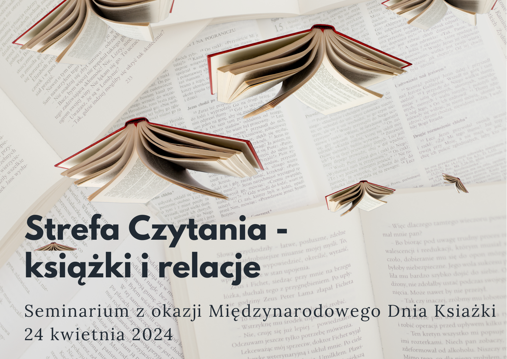 Seminarium Strefa Czytelnika - książki i relacje - 24 kwietnia