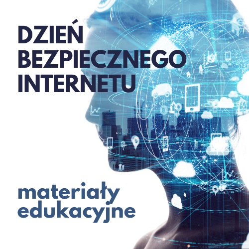 Grafika z linkiem do kolekcji materiałów związnych z bezpiecznym korzystaniem z Internetu