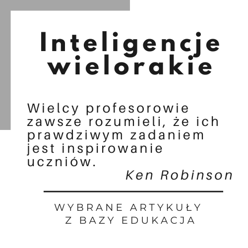 Grafika z linkiem do zestawienia artykułów Inteligencje wielorakie