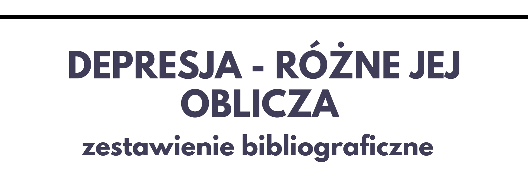 Grafika z linkiem do zesyawienia bibliograficznego na temat depresji