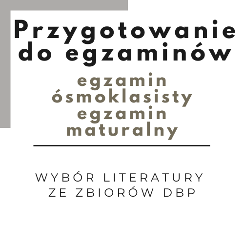 Grafika z linkiem do zasobów na temat przygotowania do egzaminów