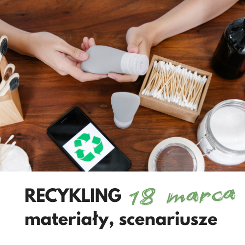 Grafika z linkiem do kolekcji materiałów Recykling