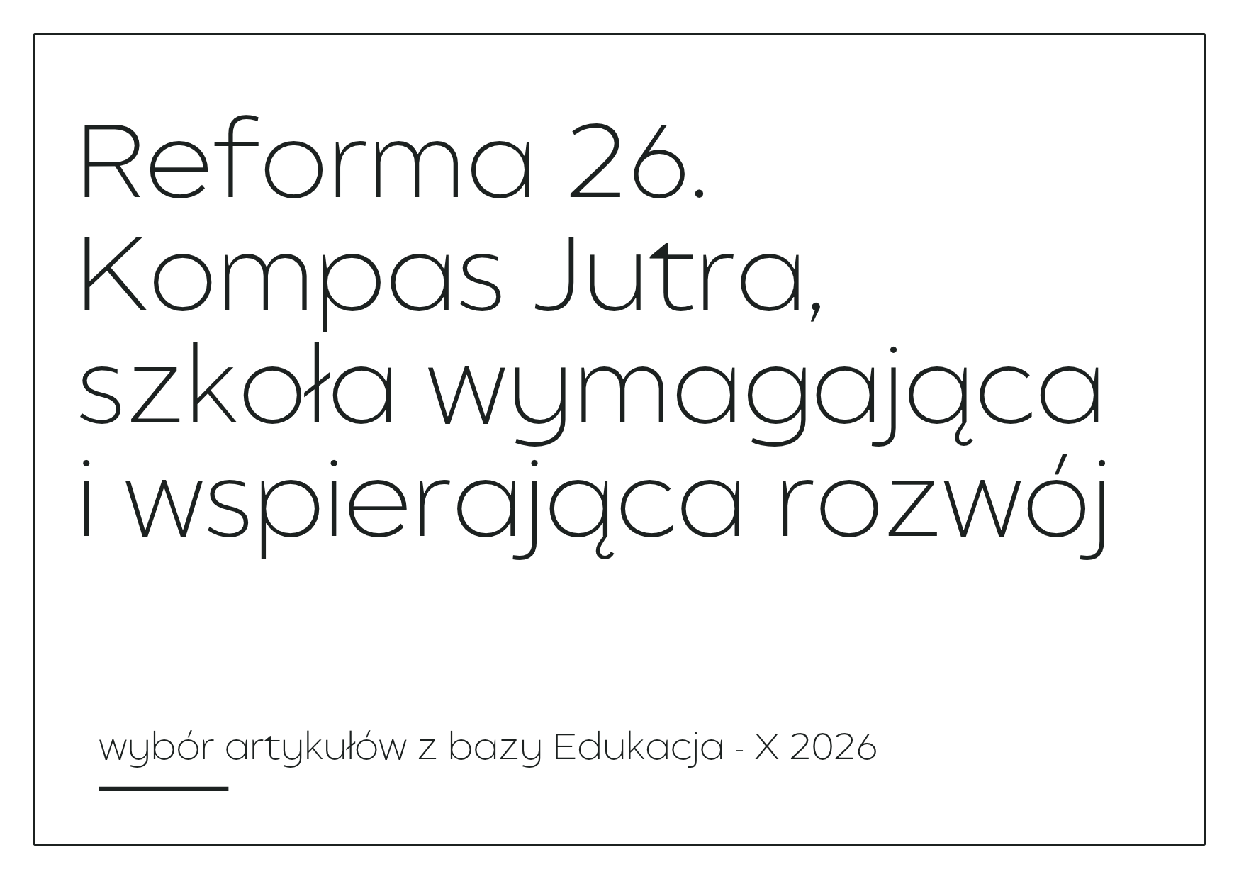 Grafika z linkiem do zestawienia artykułów z bazy Edukacja