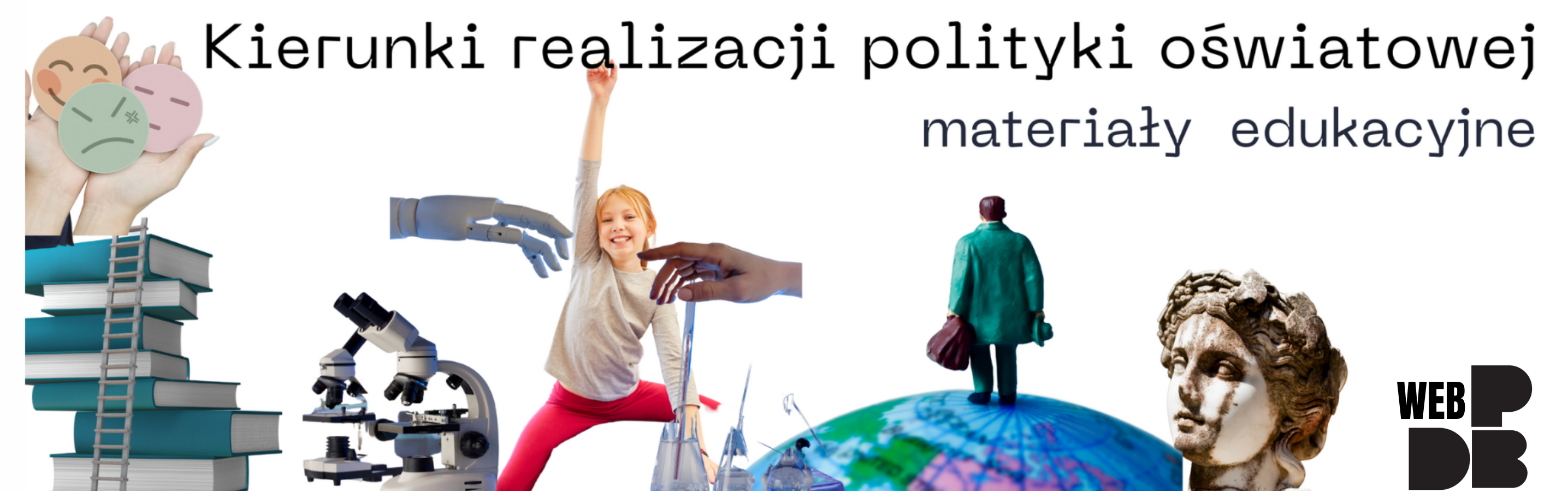 Grafika ilustracyjna: podstawowe kierunki realizacji polityki oświatowej 2025 2026