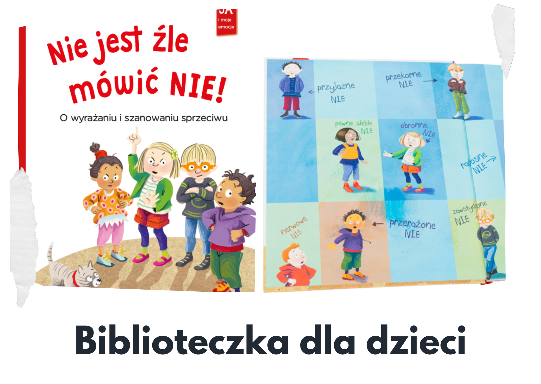 Biblioteczka dla dzieci - polecenie książki Nie jest żle mówić nie