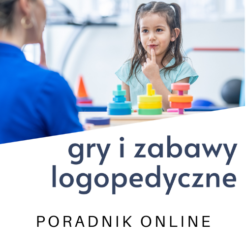 Grafika z linkiem do poradnika online Gry i zabawy logopedyczne