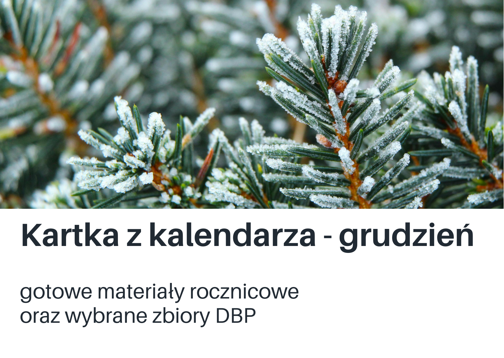 Kartka z kalendarza na grudzień 2025 - przegląd materiałów rocznicowych