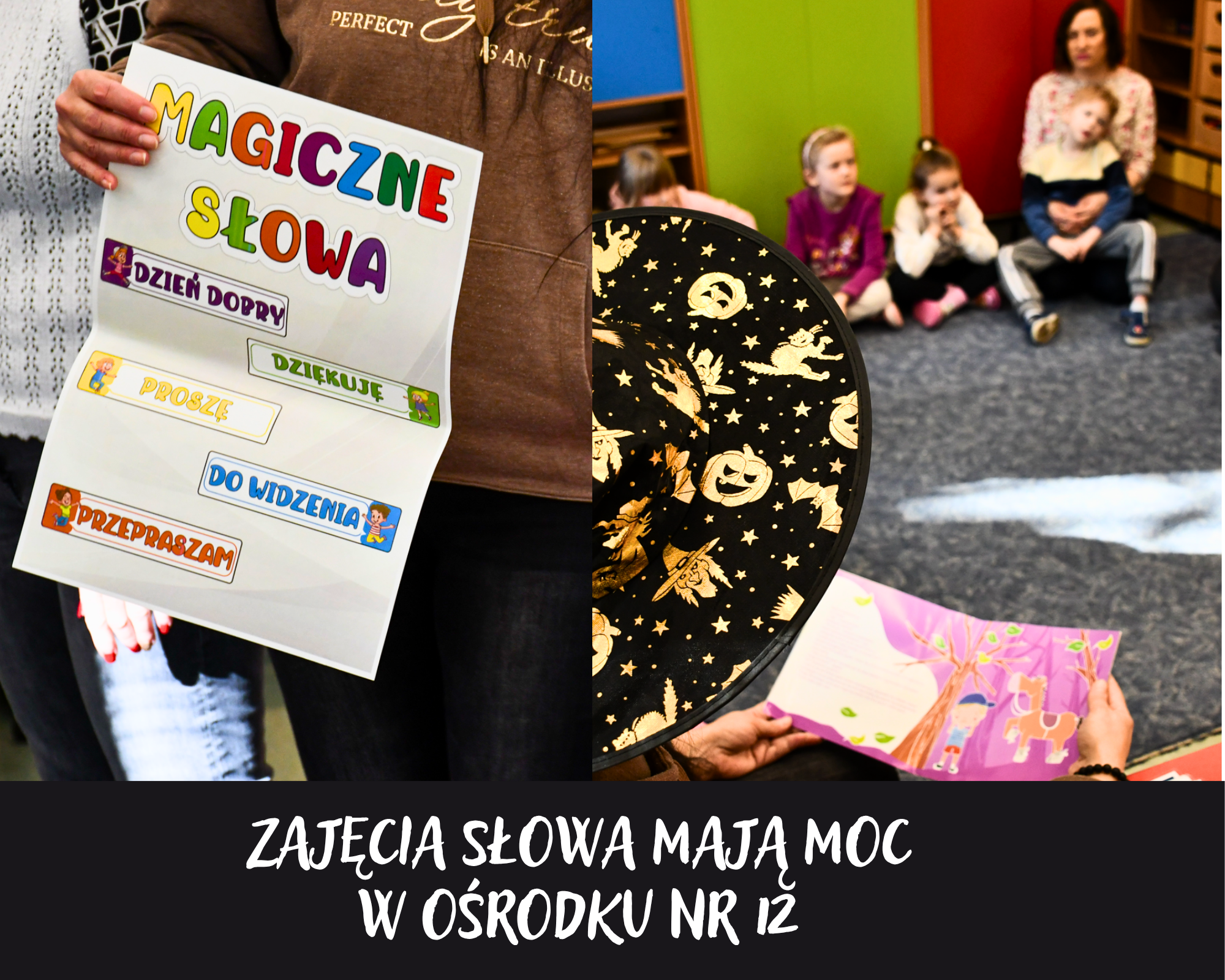 Grafika ilustracyjna do zajęć Słowa mają moc