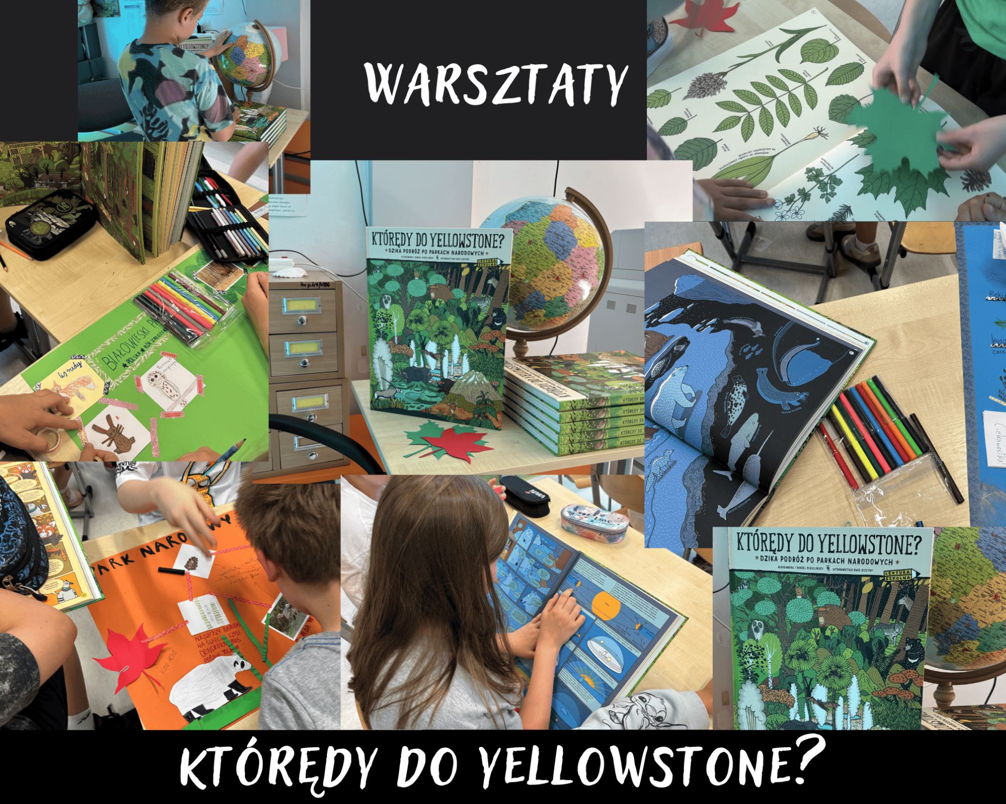 Grafika ilustracyjna: warsztaty Którędy do Yellowstone?