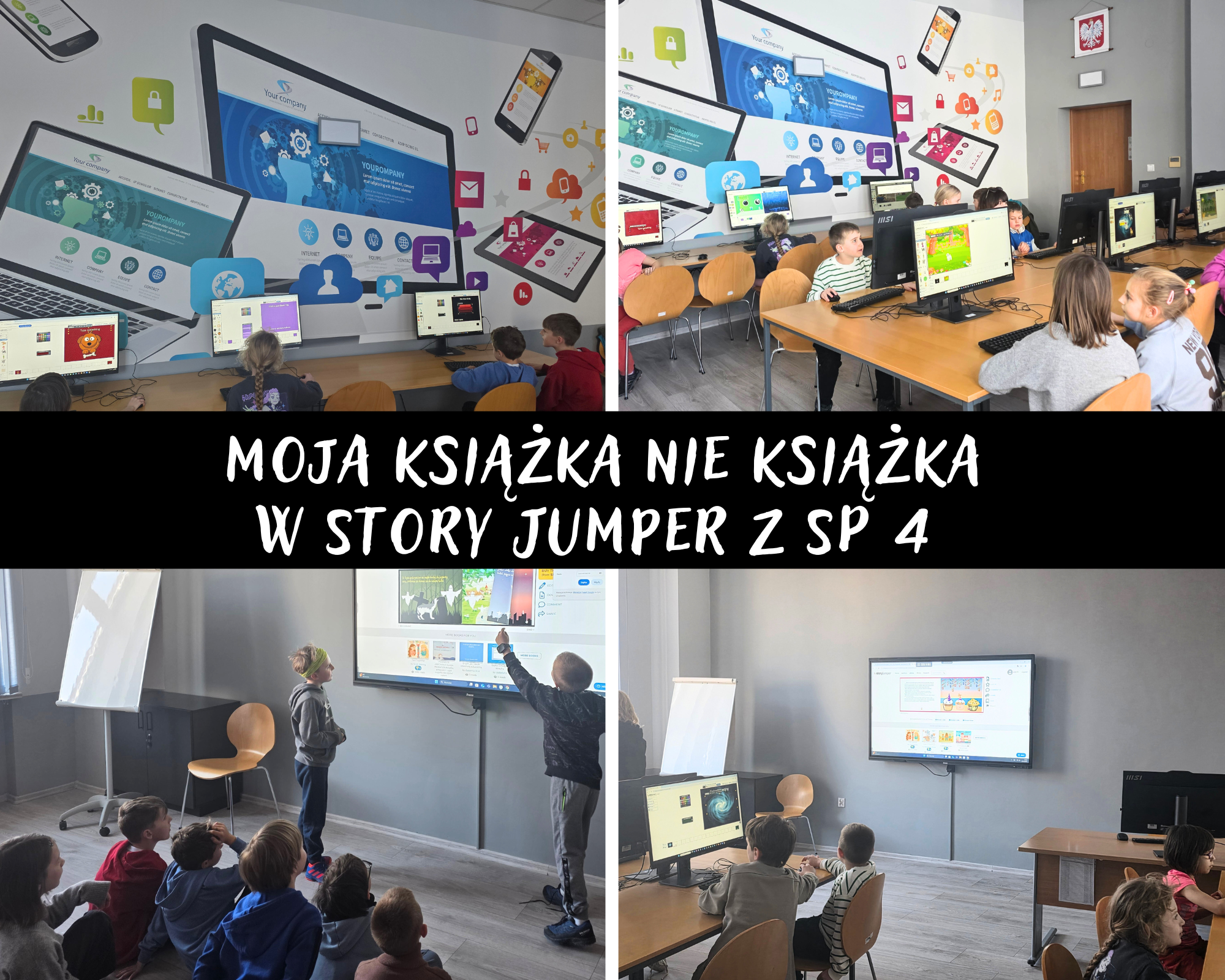 Grafika ilustracyjna: zajęcia Moja książka nie książka