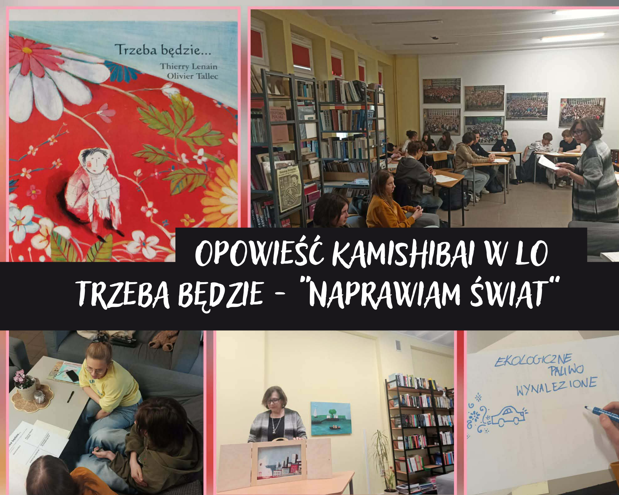 Grafika ilustracyjna: zajęcia dla uczniów liceum z wykorzystaniem teatrzyku kamishibai Trzeba będzie