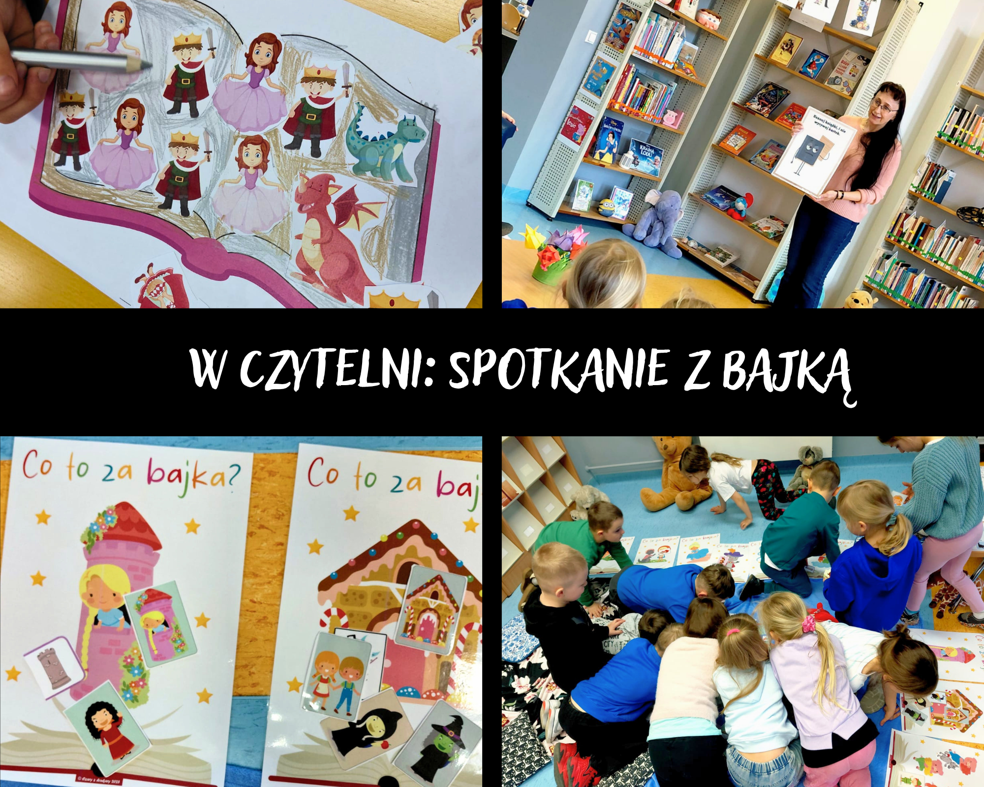 Grafika ilustracyjna: W Czytelni - Spotkanie z Bajką