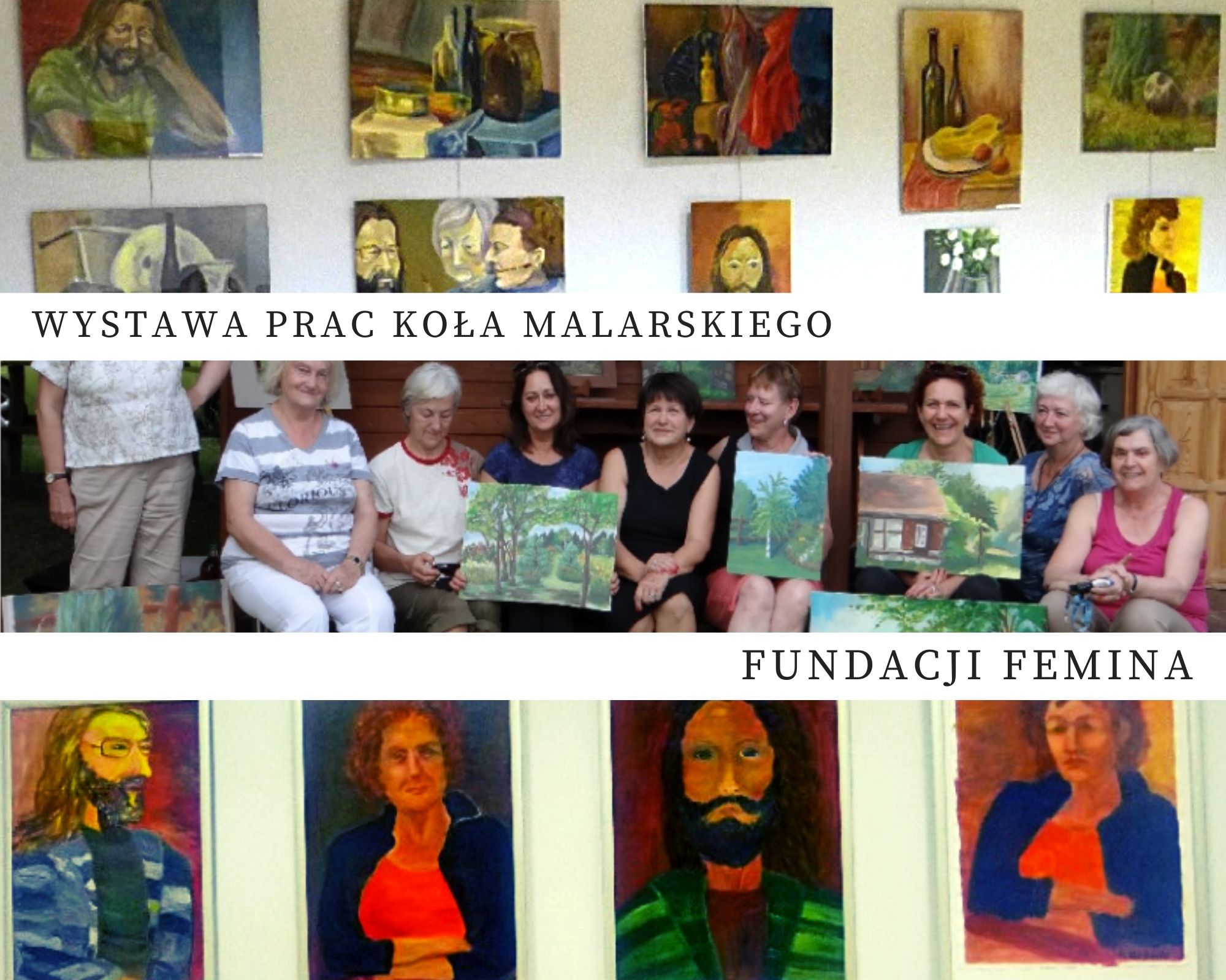Wystawa prac koła malarskiego Fundacji Femina
