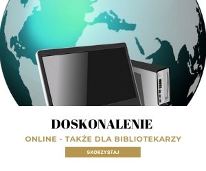 Doskonalenie bibliotekarzy online: strona z informacjami w WebowejDBP