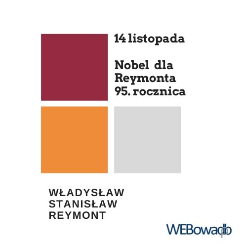 Nobel dla Reymonta listopad 2019