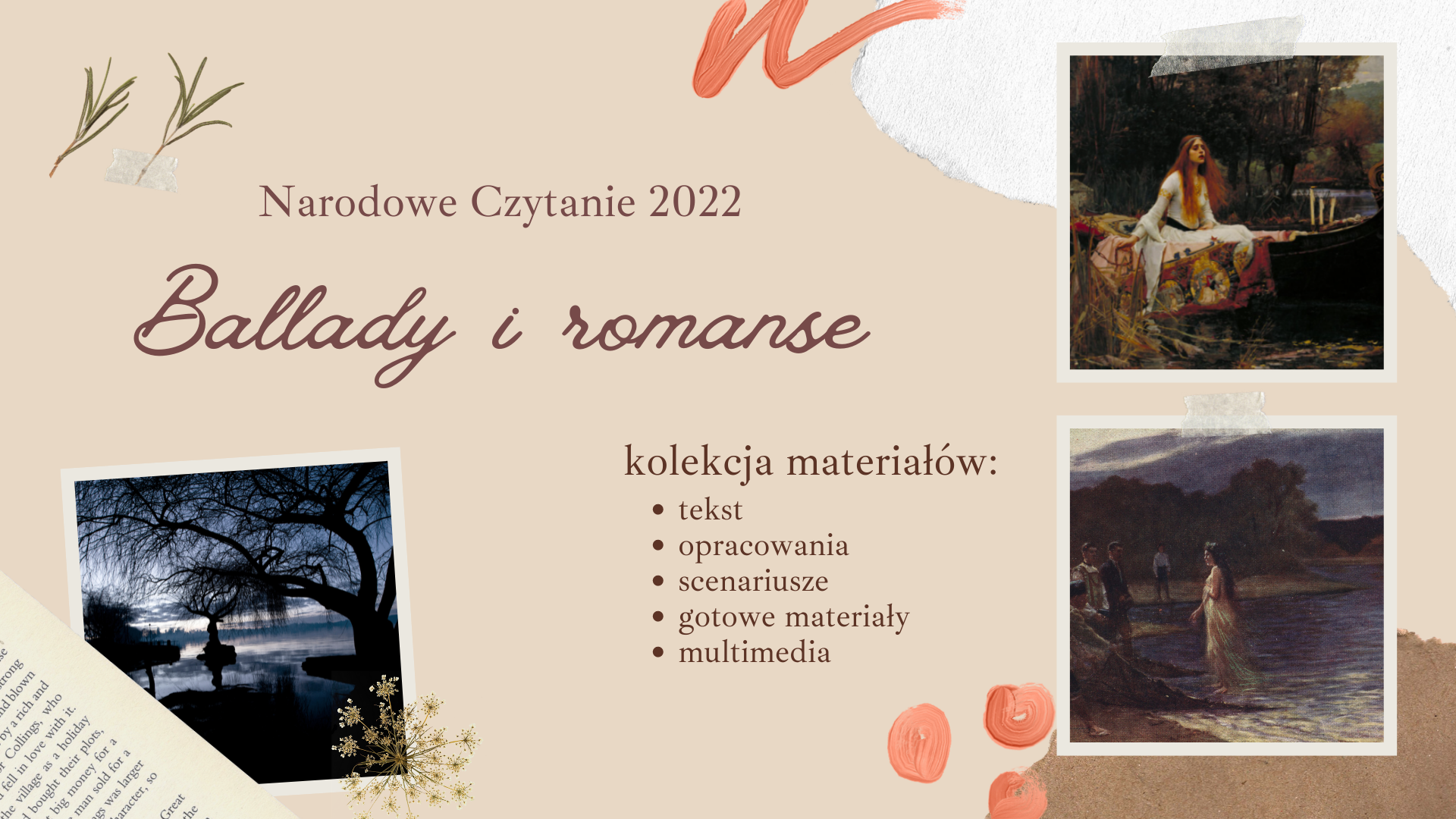 Narodowe Czytanie 2022 - Ballady i romanse: kolekcja materiałów multimedialnych
