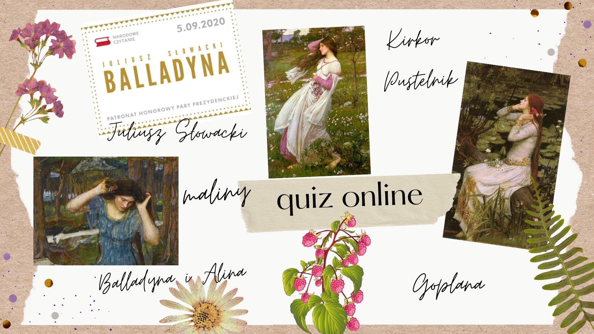 narodowe czytanie Balladyna - quiz