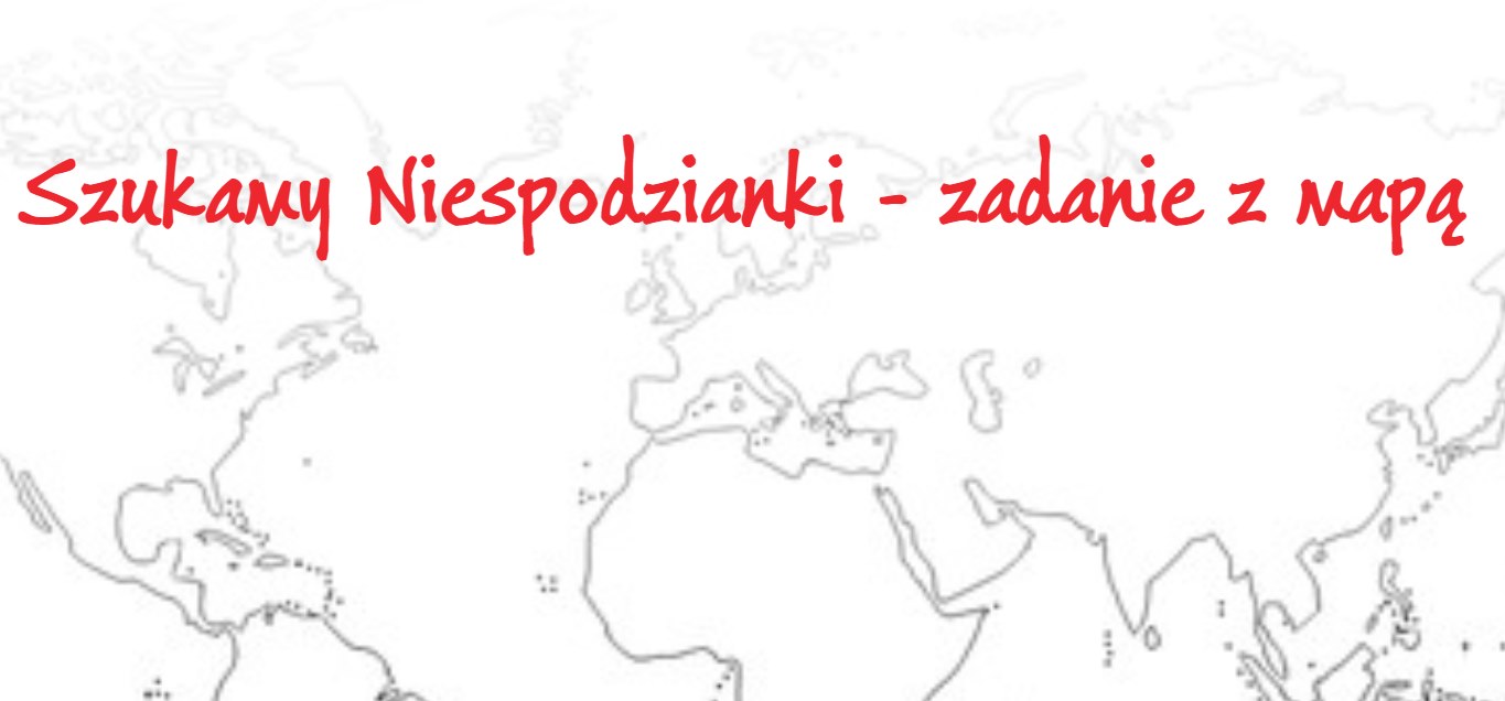 szukamy niespodzianki - zadanie z mapą